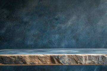 Wall Mural - A textured stone surface against a dark backdrop.