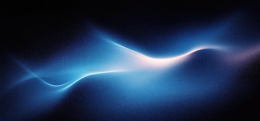 Poster - Dynamic Glowing Blue Abstract Background with Dark Grainy Texture and Smooth Color Flow for Modern Design