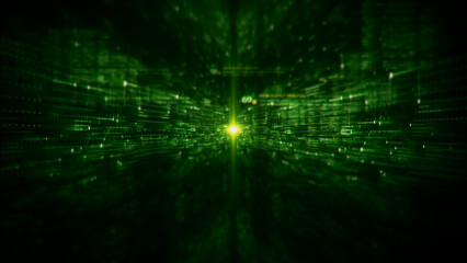 Leinwandbilder - Futuristic metaverse, hi-tech digital data telemetry with encrypted numbers, display dynamic background for computer desktop screen display format