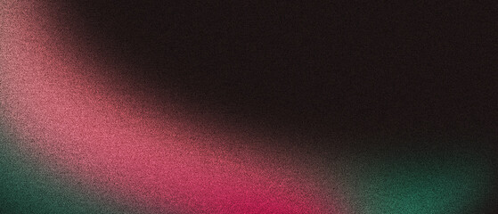 Wall Mural - abstract noise gradient in pink and green with dark background