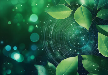 Wall Mural - ai and energy efficiency, with a focus on sustainability. environment concept.