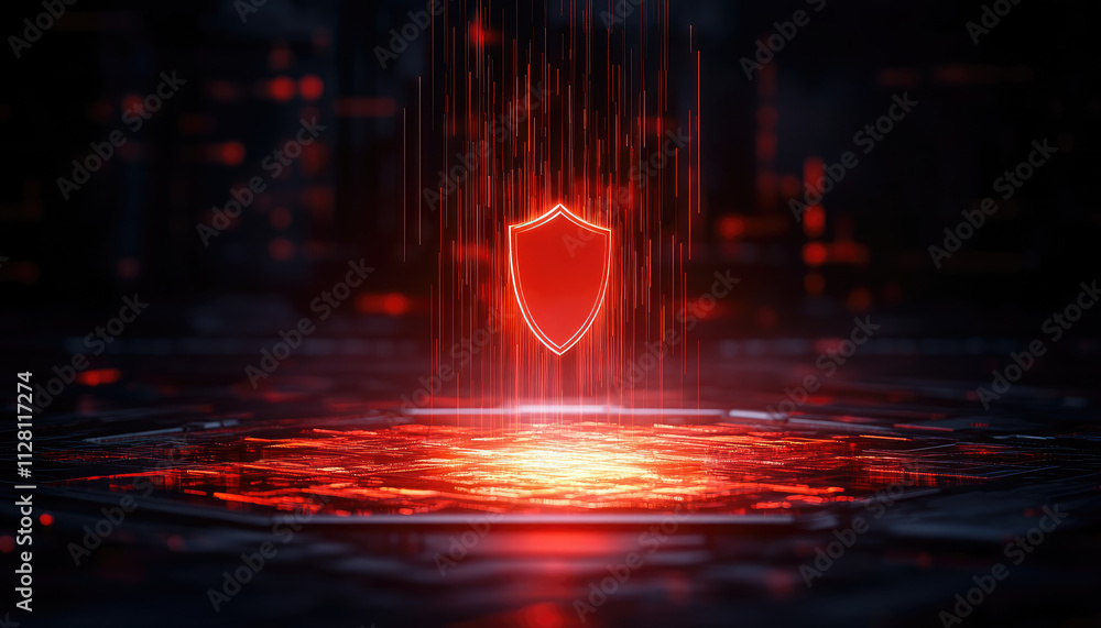 Futuristic cyber defense graphic design concepts for digital protection ...