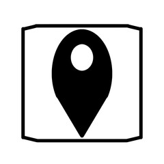 Wall Mural - location address, gps icon isolated on white background, vector eps