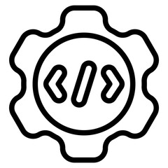 programming code line icon