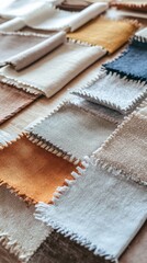 Canvas Print - Fabric Samples Display - Interior Design Inspiration