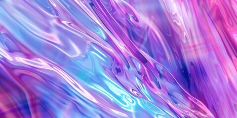 Wall Mural - light effect texture blue pink purple wallpaper 3D rendering soft glowing shine curve wave flow liquid futuristic