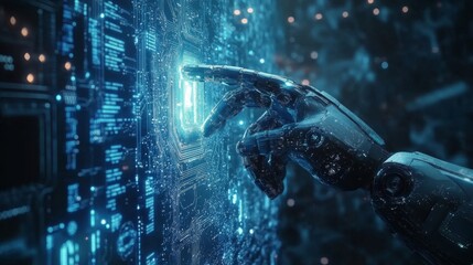 Robotic Hand Interacting With Digital Circuitry