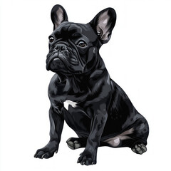 Poster - French Bulldog Isolated