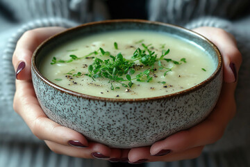 Poster - Holding Bowl Of Soup