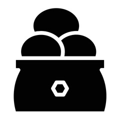 Desert Holiday Food Glyph Icon