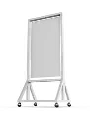 Poster - Blank Outdoor Sign Holder Banner Poster Sign, 3d illustration.