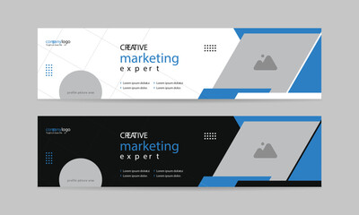 linkedin banner template free download vector format