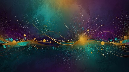 Wall Mural - 5. ethereal alchemist design with radiant spirals of light in sapphire and violet hues, infused with