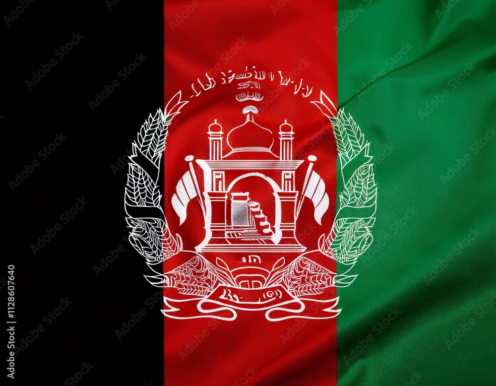 Waving Flag Of Afghanistan In White Background Afghanistan Flag For waving-flag-of-afghanistan-in-white-background-afghanistan-flag-for