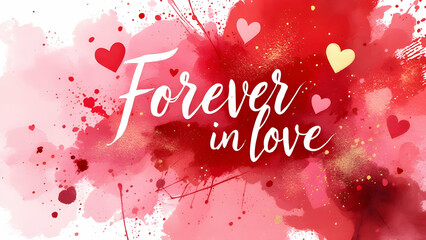 Wall Mural - An abstract Valentine's Day composition background