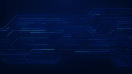 Wall Mural - abstract ai innovation background polygonal microchip ai chip technology electronic circuit board te