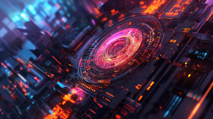 Abstract Technology Concept for Modern Solutions and Advancements