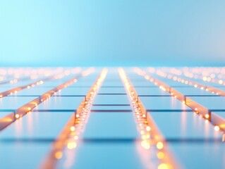 Poster - Futuristic Memory Modules with Holiday Accents Modern Technological Elegance for Christmas, Haunukkah, & Diwali