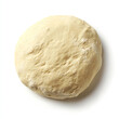 © VIRTUALISTIK - A round pizza dough on a white background