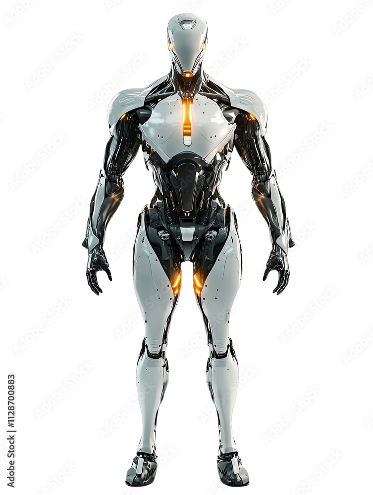 Android Exoskeleton Futuristic Robot Android Cyborg Artificial Intelligence Sci-Fi ...