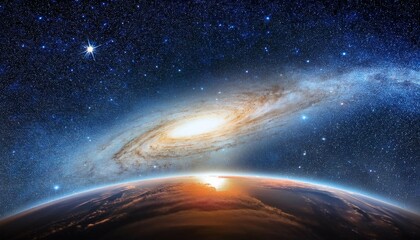 Canvas Print - universe background galaxy and stars awesome of deep space billions of galaxies in the universe