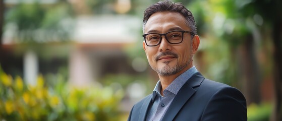 Poster - A businessman using global internet connections for finance and banking, analyzing big data through digital links to enhance business and digital marketing strategies