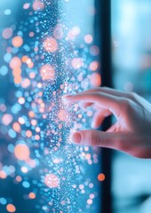 Poster - Futuristic Visualization of Data Interaction with Holographic Interface