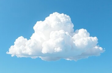 Wall Mural - white cloud isolated on blue background. clipping path included