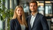© Visioner - Business Professionals Posing in a Modern Office Setting