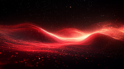 abstract geometric lines in red on a black background