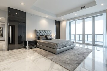 Wall Mural - Interior of a modern bedroom in a luxury house.