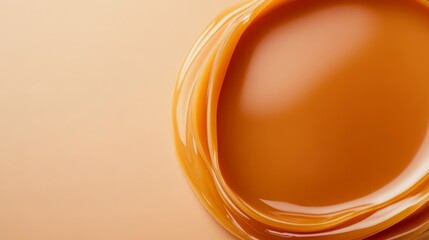 Wall Mural - French creme caramel with copy space