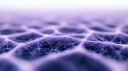 Wall Mural - Abstract close-up of a purple textured network