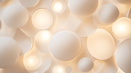 Leinwandbilder - A background in white, beige, and slightly darker shades, creating a soft and harmonious gradient effect.

