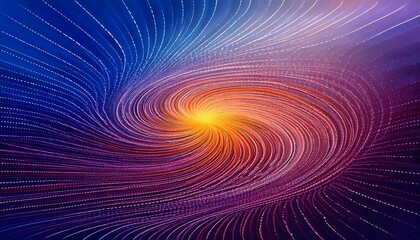 Wall Mural - fractal burst swirl background with vibrant color art design