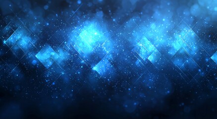 Abstract backdrop featuring a 3D tunnel composed of squares.