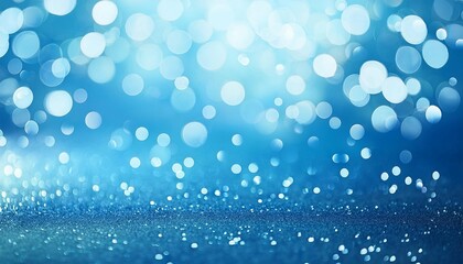 light blue background with beautiful bokeh effect