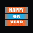 © Rehan - Happy new year typography t-shirt design.unique new year typography design.