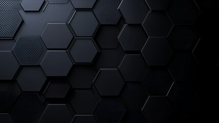 Dark hexagon wallpaper or background