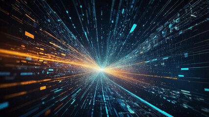 abstract futuristic circuit computer internet technology board business dark background