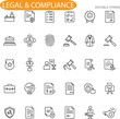 © Bappaditya Roy - Legal Compliance Icons Law, Justice, Documents, Regulations, and Security