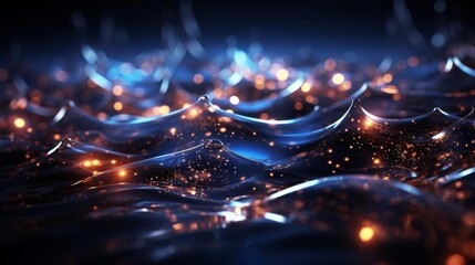 Wall Mural - the image is a close up of a body of water with a lot of sparkles in it