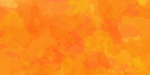 Wall Mural - Abstract  orange and red acrylic paper watercolor surface canvas wall light grunge art sky colorful texture background.