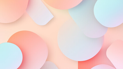 Abstract round shaped background with gradient colors
