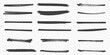 ©  ICON TOPPER - Marker lines. Vector highlighter brush lines. Hand drawing. Vector illustration. eps 10.