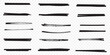 ©  ICON TOPPER - Highlighter collection, brush lines, isolated in white background. Marker yellow set, brush pen hand drawn underline. Vector highlighter graphic stylish element. Watercolor hand drawn highlight set.