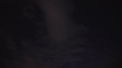 Wall Mural - Blue Night Starry Sky Background Timelapse. Night View Of Natural Glowing Stars Of Milky Way. Bright Blue Starry Sky Time Lapse. Light Blue Dramatic Sky Time-lapse