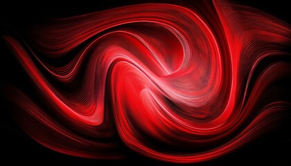 Wall Mural - abstract luminous red and black background