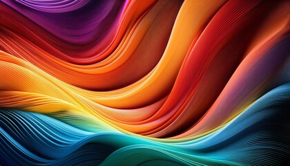 Wall Mural - abstract background of bright wavy lines