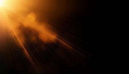Wall Mural - blur light overlay lens flare rays defocused glare old film flash leak bokeh golden orange color bea